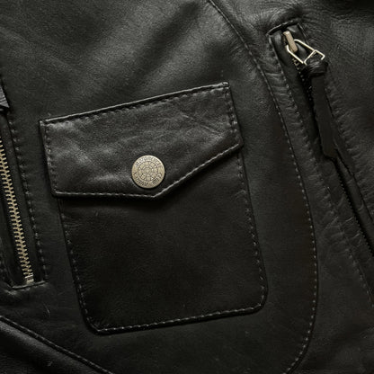 Avirex Leather Biker Jacket - L