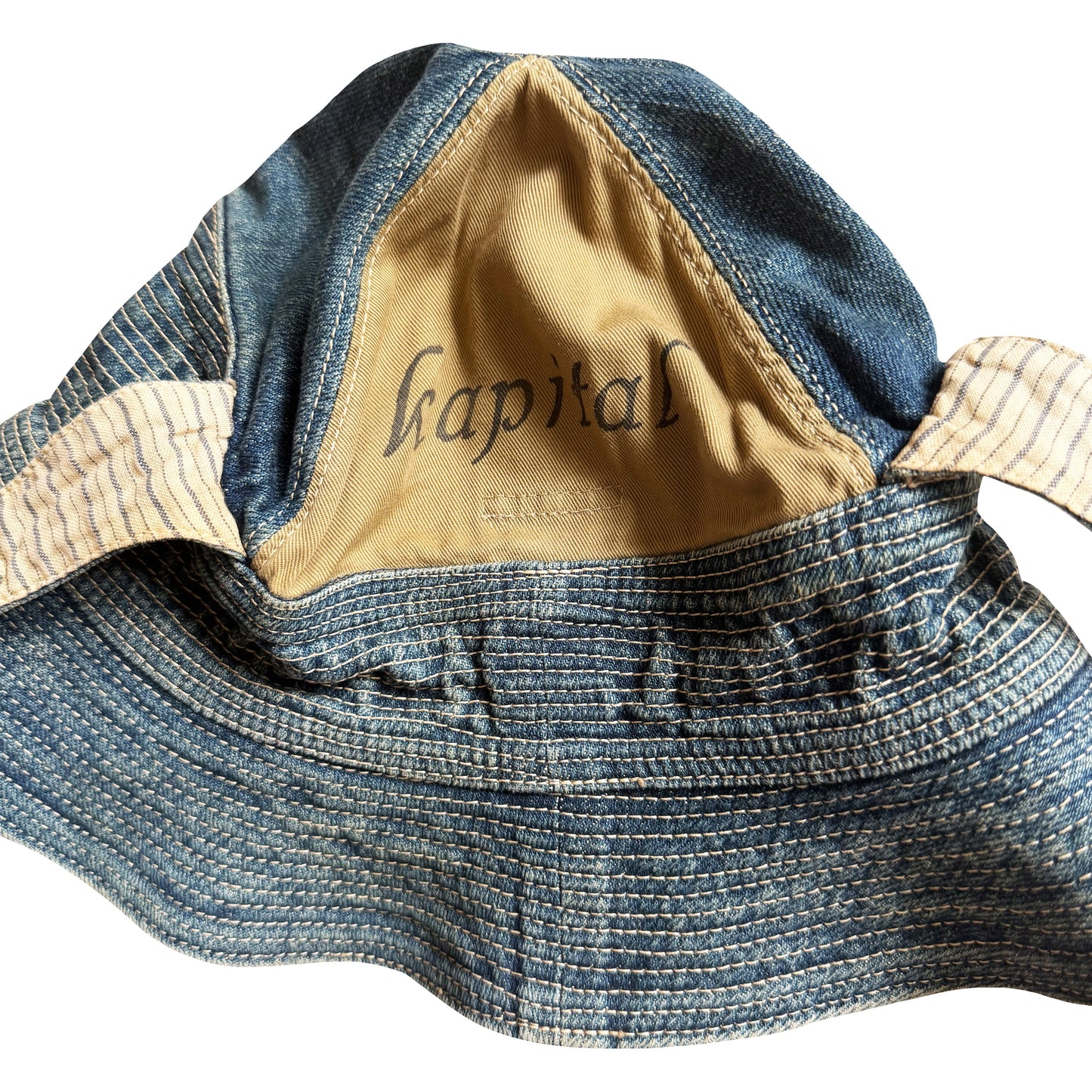 Kapital 'The Old Man & The Sea' Denim Bucket Hat | O/S, Red