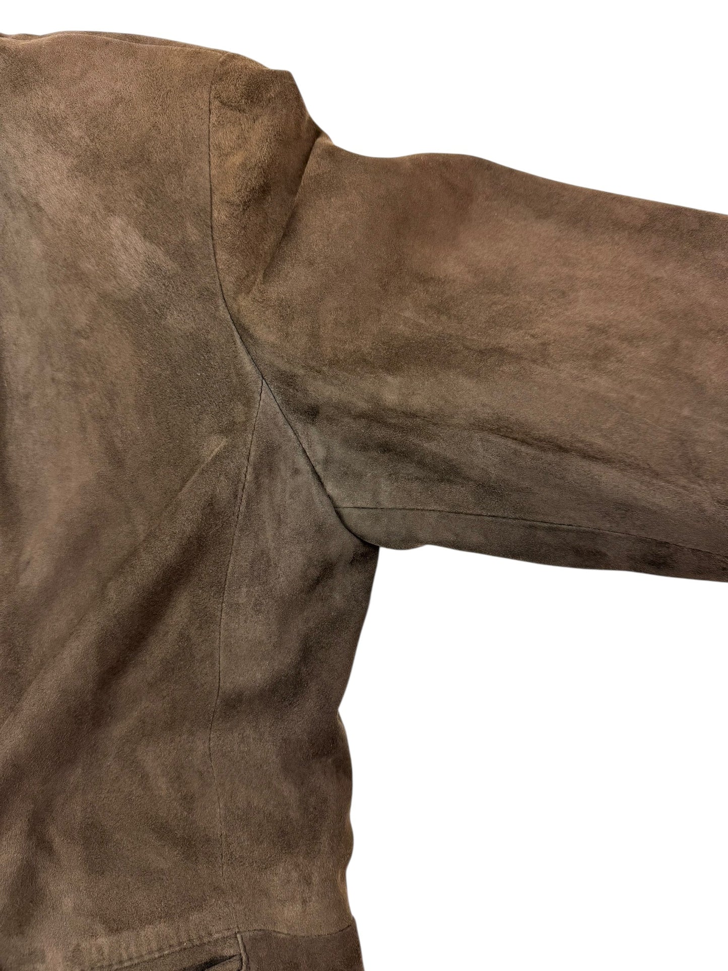 Emporio Armani suede jacket | Brown, Brown