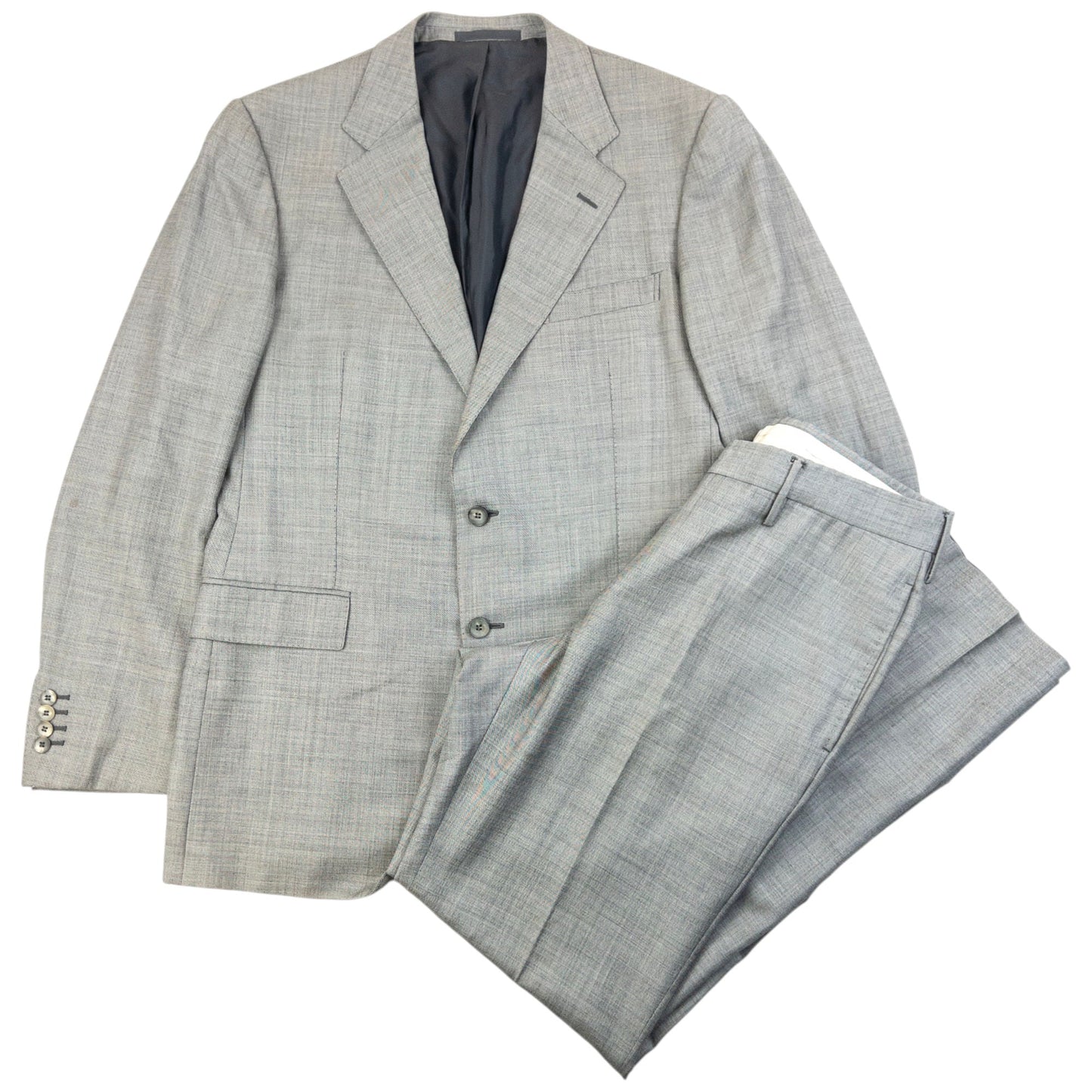 Vintage 90s Gucci Jacket & Trousers Suit Set Size XL | XL, Grey