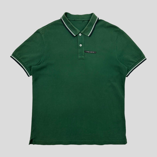Prada Milano 2018 Forest Green Polo Shirt - L/XL