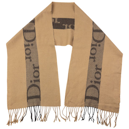 Vintage 2000s Dior Wool Tassel Scarf