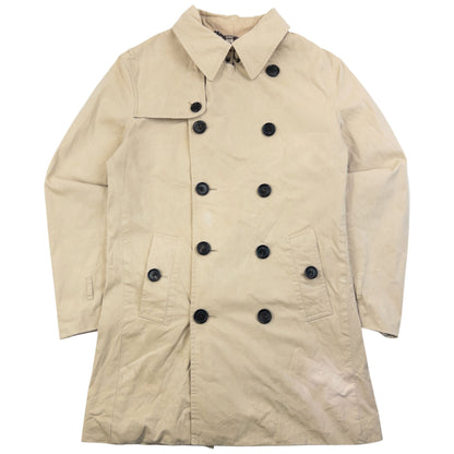 Vintage Burberry Nova Check Lined Trench Jacket Womens Size M | Medium, Beige