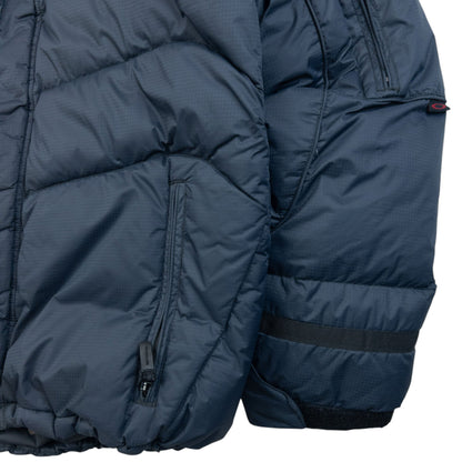 Vintage 90s Oakley Zip Up Puffer Snowboarding Jacket Size S | Small, Navy