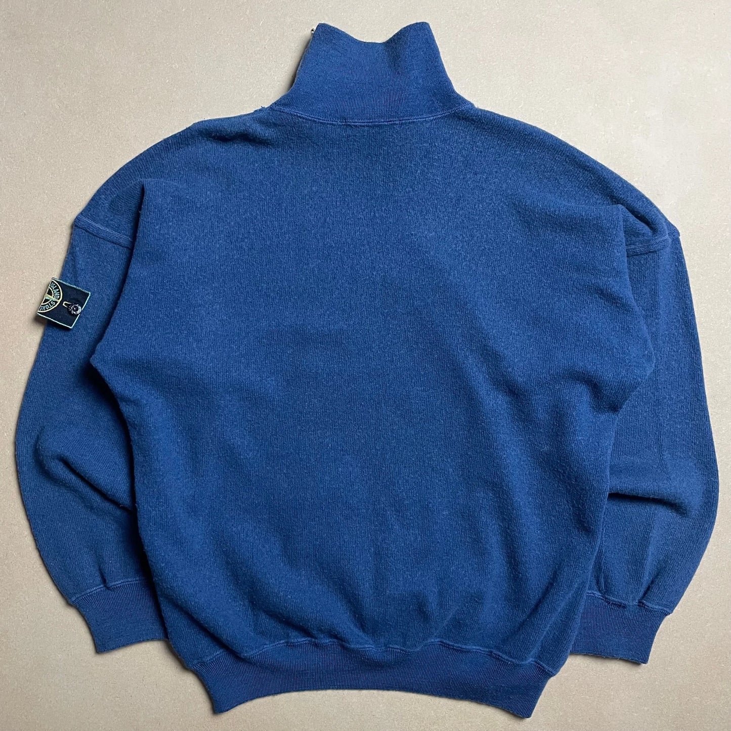 A/W 1988 Indigo Blue Side Zip Turtle Neck Pullover Fleece