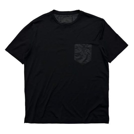 Prada Black Side Logo T-Shirt | XL, Black