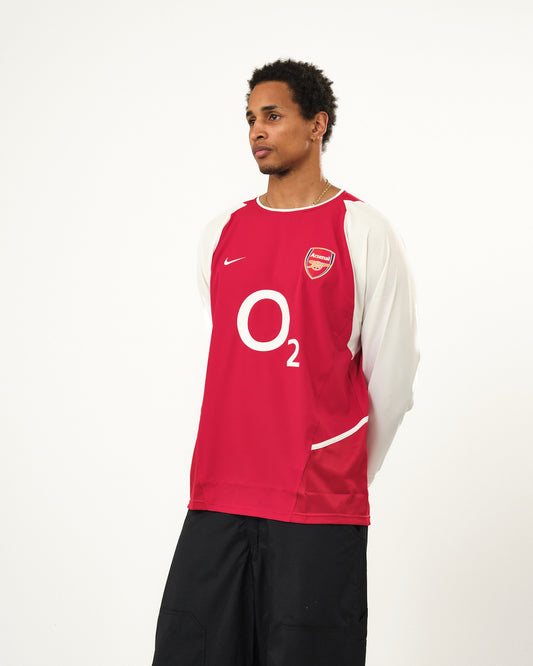 2002-04 Arsenal Player Issue Long Sleeve Nike Home Shirt (L)