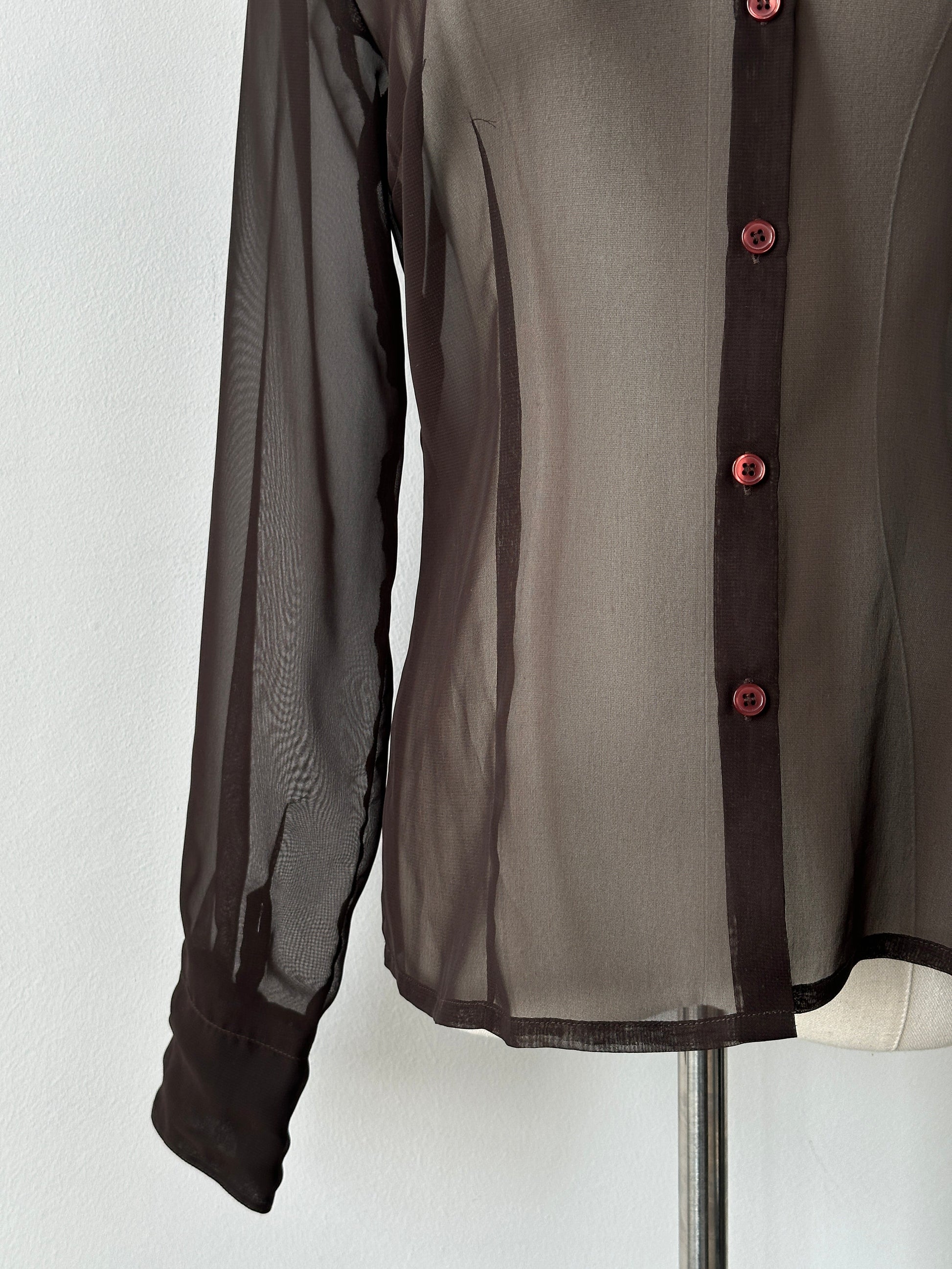 Vintage 2000s Sheer Shirt - S