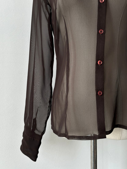 Vintage 2000s Sheer Shirt - S