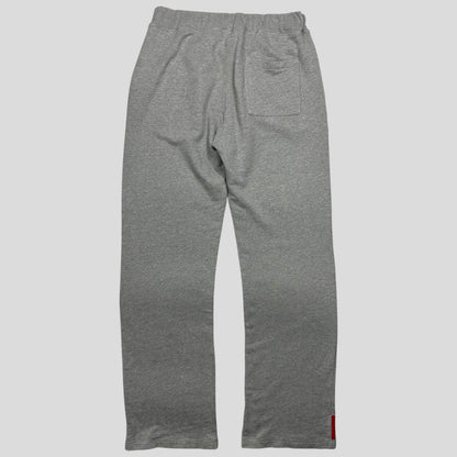 Prada Sport 2008 Baggy Grey Heavy Cotton Logo Joggers - XL
