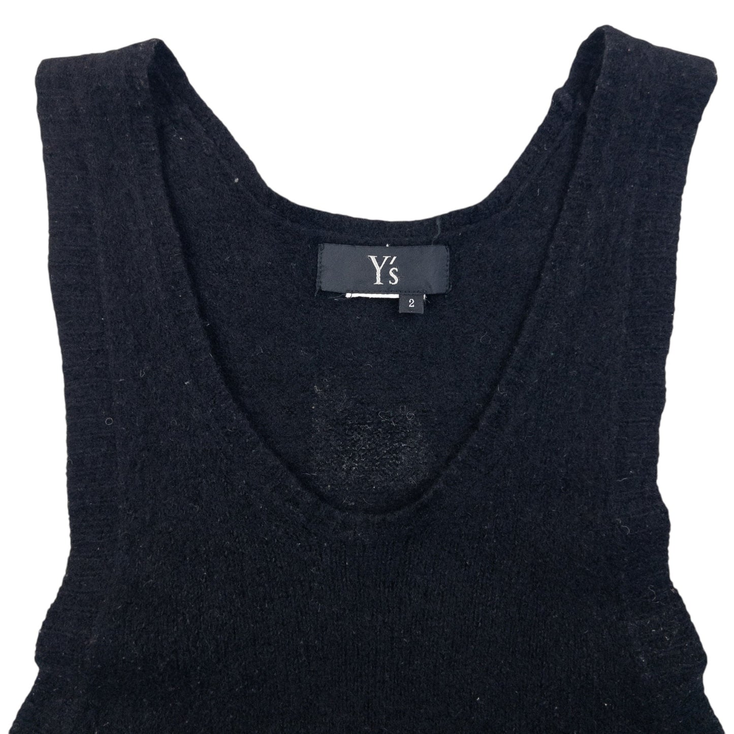 Vintage 90s Yohji Yamamoto Wool Vest Top Womens Size S | Small, Black