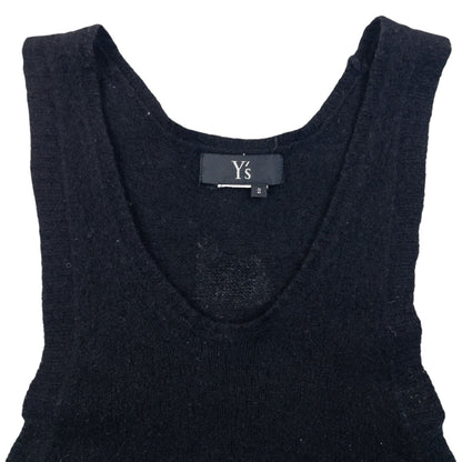 Vintage 90s Yohji Yamamoto Wool Vest Top Womens Size S | Small, Black