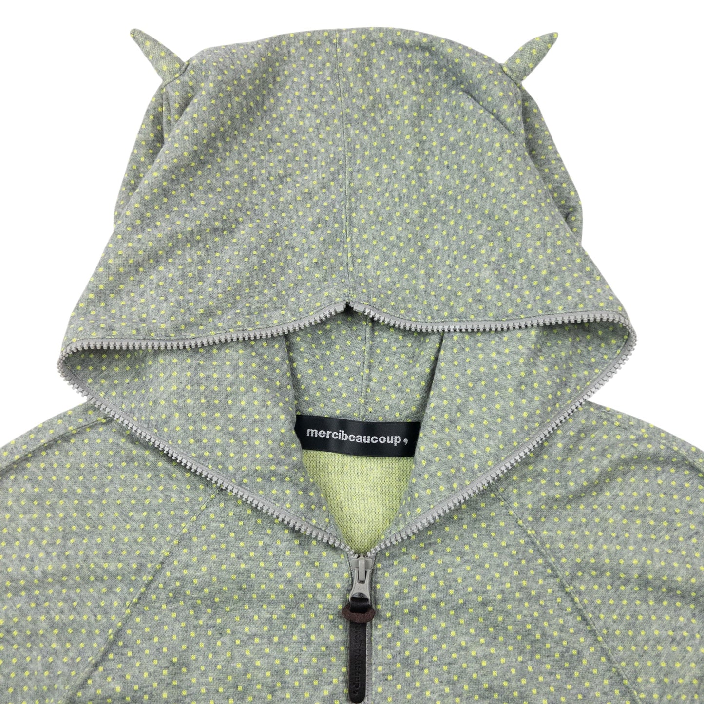 Vintage 2000s Mercibeaucoup By Issey Miyake Polka Dot Full Zip Hoodie Size M