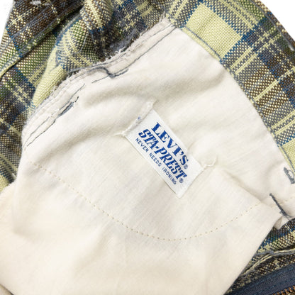 Vintage Levi's Sta Prest Big E Checkered Trousers Size W26