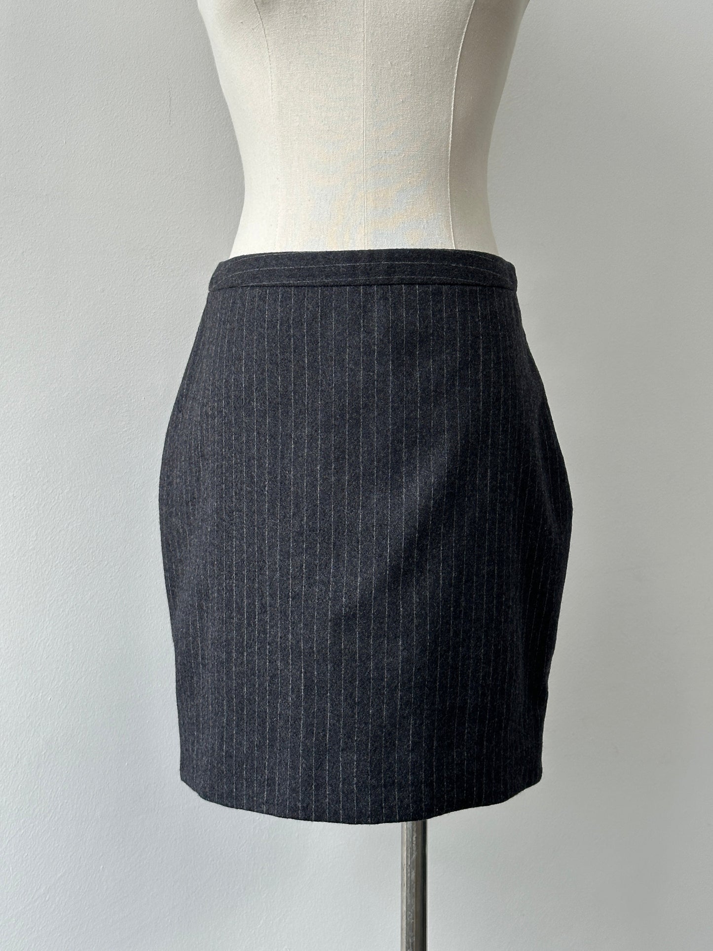 Joseph Pure Virgin Wool Striped Mini Skirt - W28