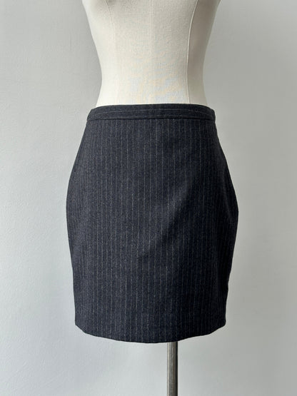 Joseph Pure Virgin Wool Striped Mini Skirt - W28