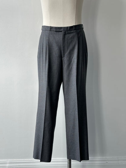 Christian Dior Monsieur 1990s Pure Brushed Wool Straight Leg Trouser - W36