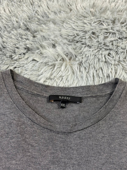 Gucci 2010s Web Stripe Grey T-shirt - L | O/S, Grey