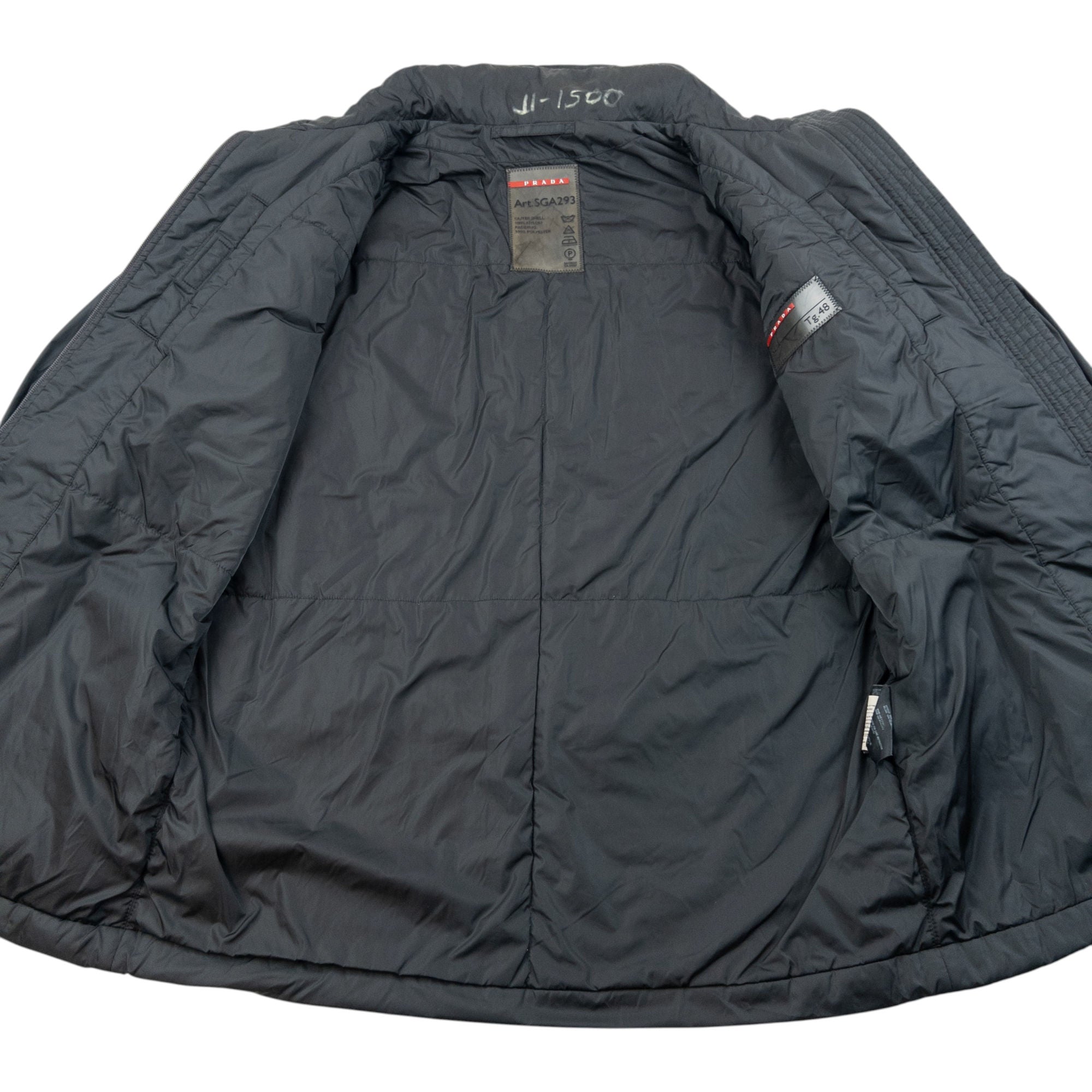 トップス PRADA Grey jacket 00's Vintage 2000s Prada Sport Zip Up Jacket Size M | Medium, Grey