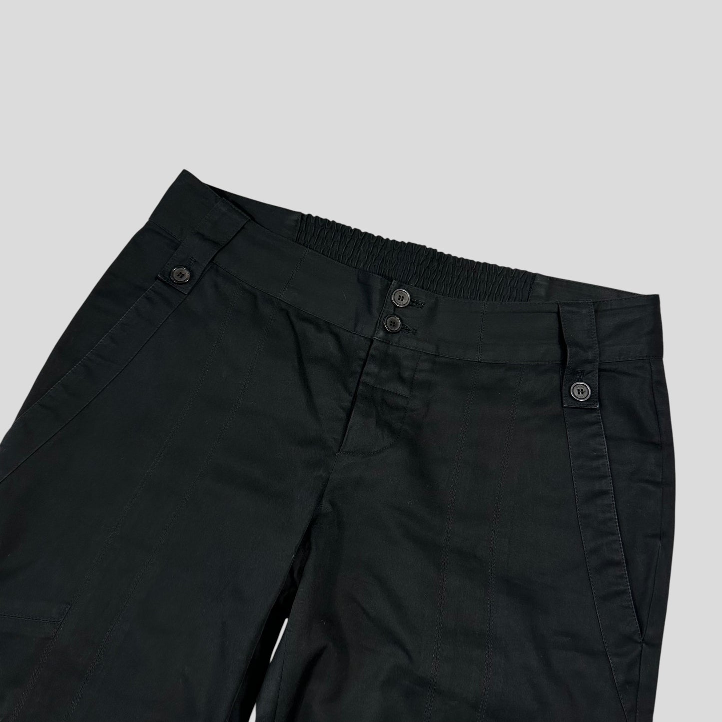 Gucci by Tom Ford 2002 Panelled Black Smart Trousers - IT40 | Default Title, Black