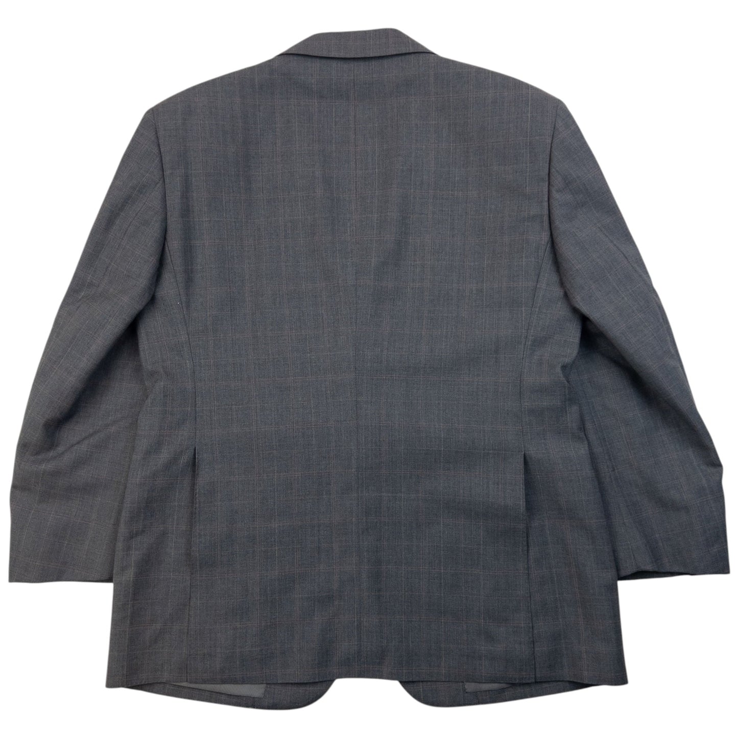 Vintage 2000s Burberry Checkered Jacket & Trousers Suit Set Size S | Small, Grey