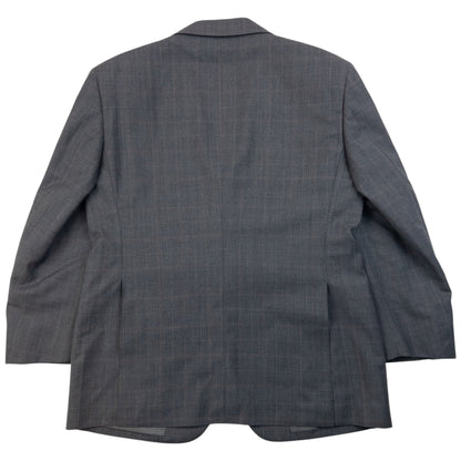 Vintage 2000s Burberry Checkered Jacket & Trousers Suit Set Size S | Small, Grey
