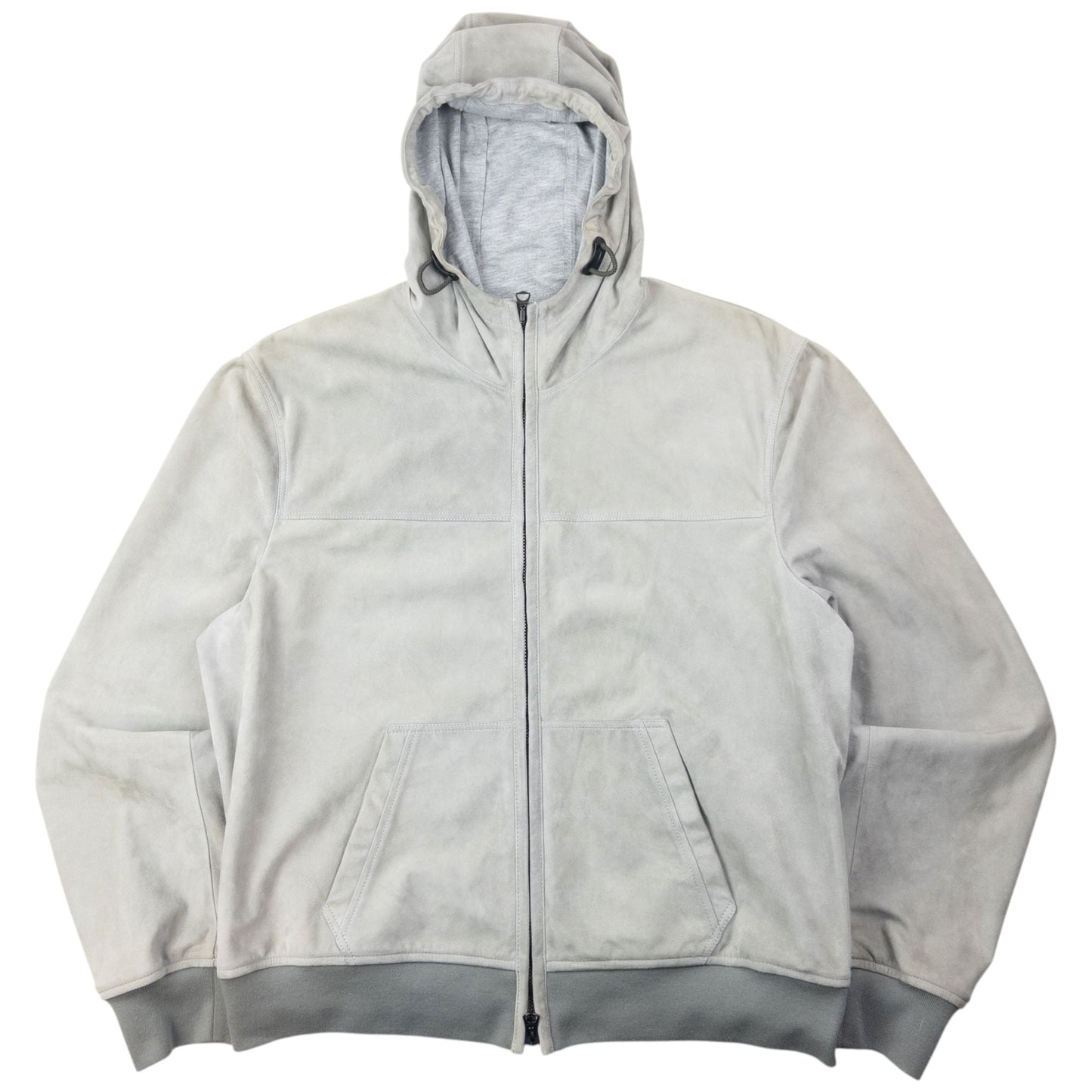 Vintage Burberry Brit Zip Up Suede Jacket Size XL | XL, Grey