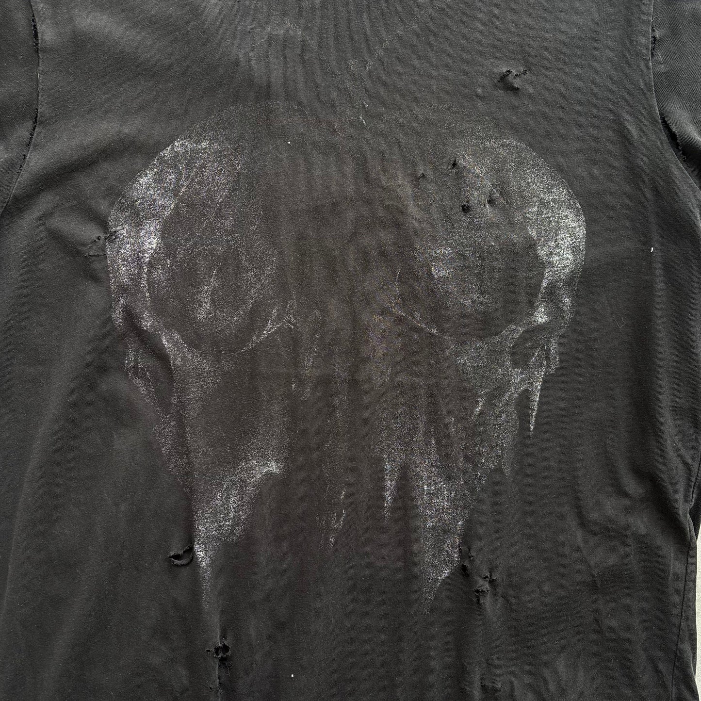 DIESEL DISTRESSED TOP | O/S, Red