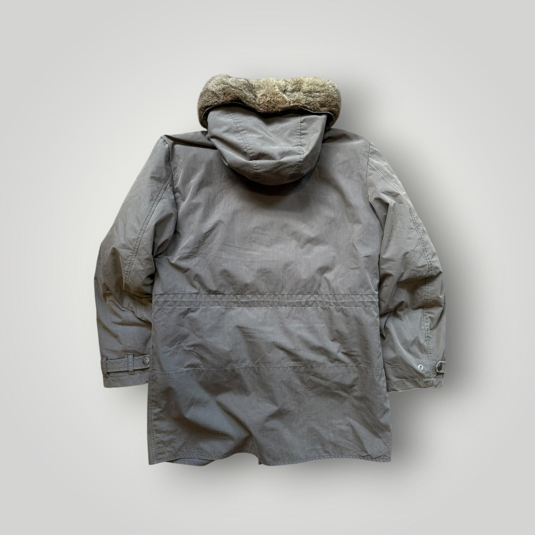 C.P. Company AW/04 Hemp Cotton Coyote Fur 3 in 1 Parka Coat 50