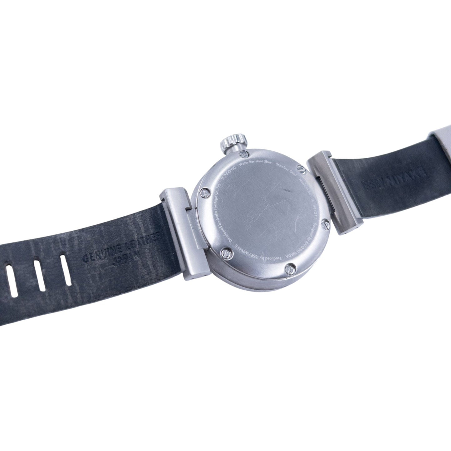Issey Miyake Leather Watch | O/S, Black