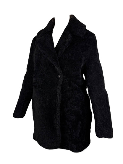 Alexander McQueen F/W 2012 Menswear shearling coat | Black, Black
