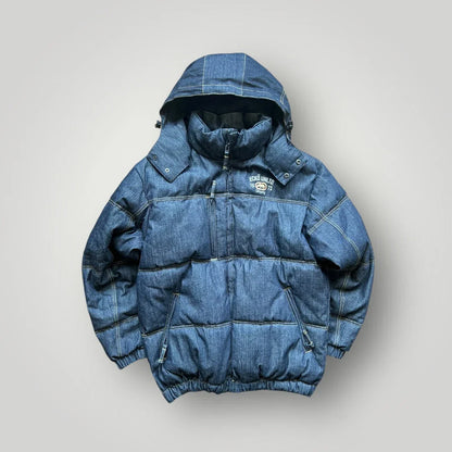 Rare Ecko Untld 2000s Denim Puffer Coat M/L