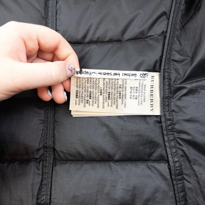 Vintage Burberry Brit Zip Up Puffer Jacket Womens Size S