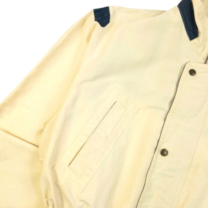 Vintage 90s Burberry Zip Up Jacket Size M | Medium, Cream