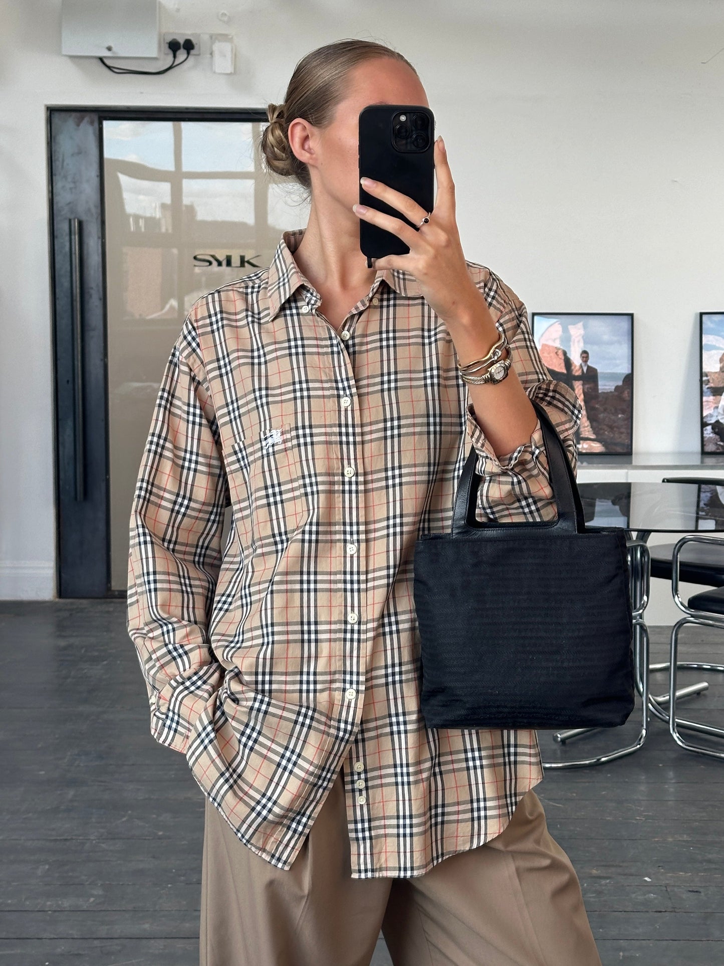 Burberry 1990s “Archive Nova Check” Pure Cotton Shirt - XL