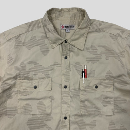Stussy 90’s Shutter Camo Utility Shirt - L/XL | XL, Tan