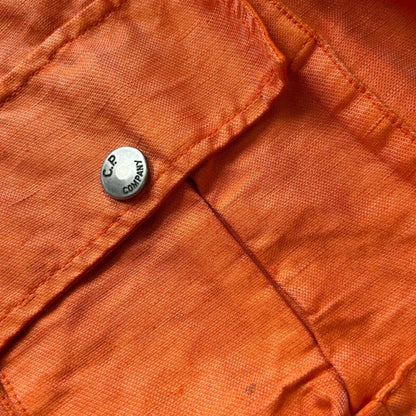 SS 2005 C.P. Company Rubberised Nylon-Linen Mille Miglia Goggle Jacket 52