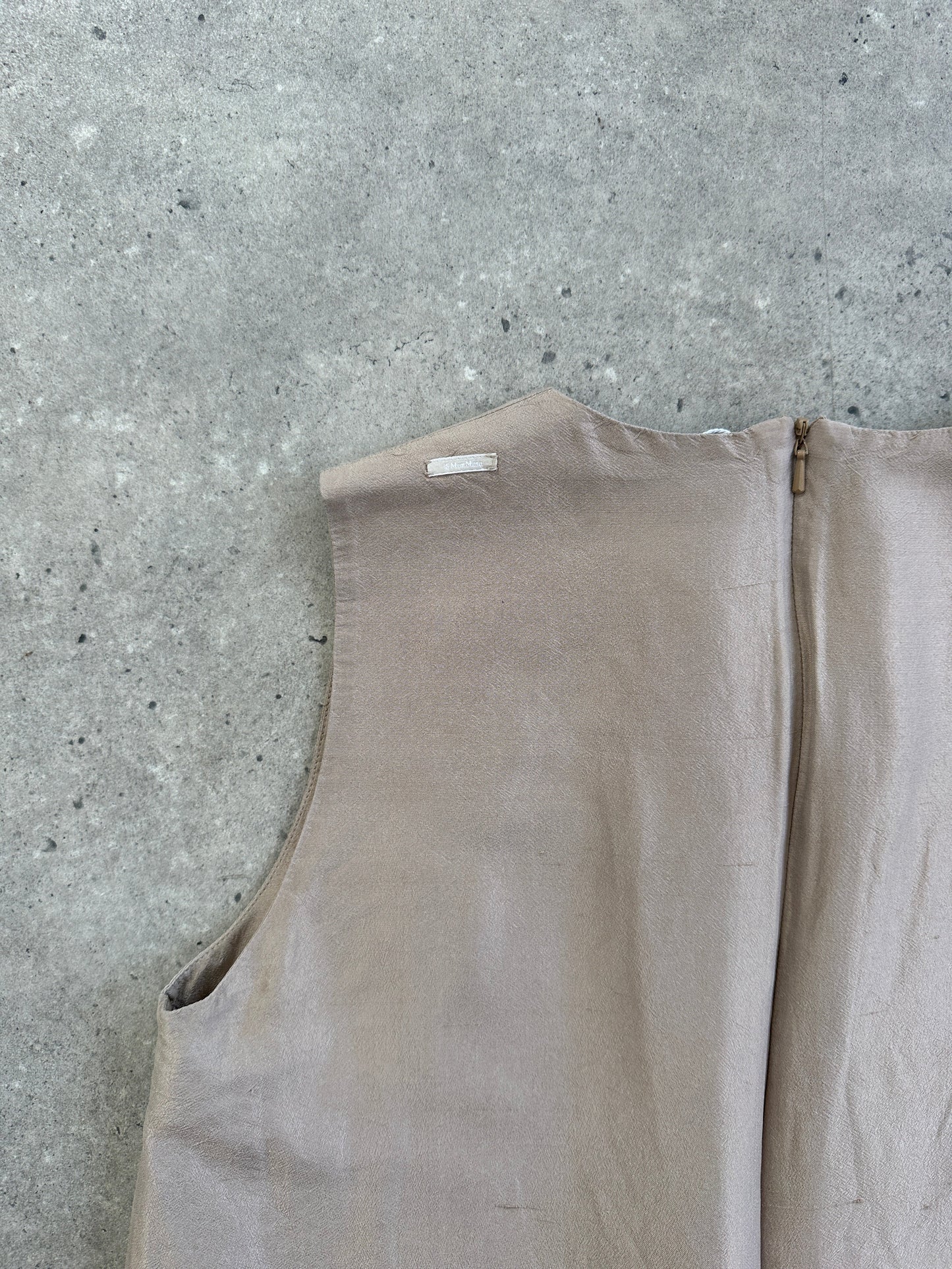 Max Mara ‘S Silk Layered Wide Leg Jumpsuit - S/M