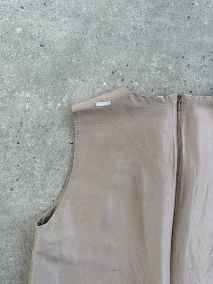 Max Mara ‘S Silk Layered Wide Leg Jumpsuit - S/M