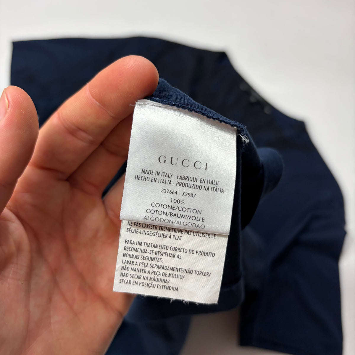 Gucci by Tom Ford 00’s Horse Print Graphic T-shirt - S/M | Blue