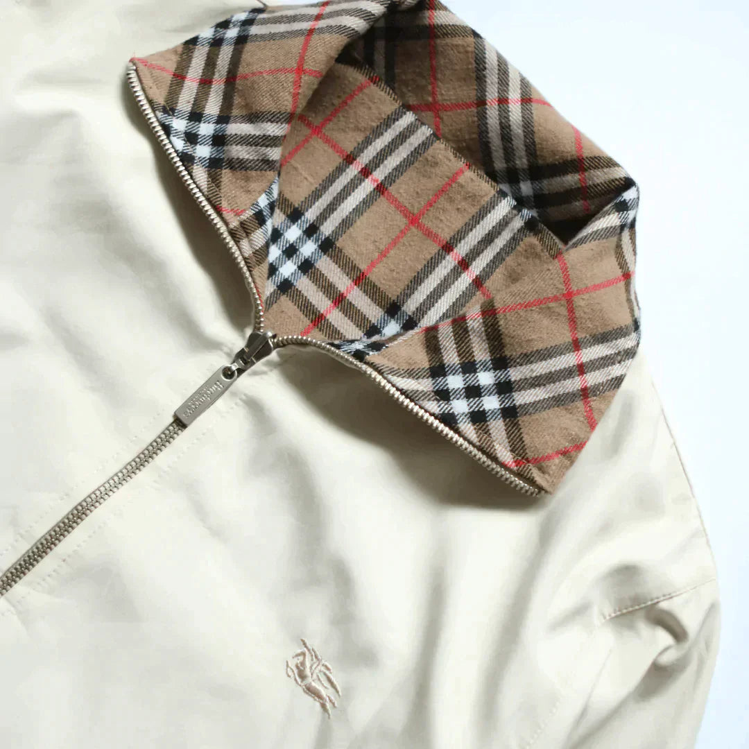 BURBERRY NOVA CHECK PATTERN REVERSIBLE JACKET  (S)