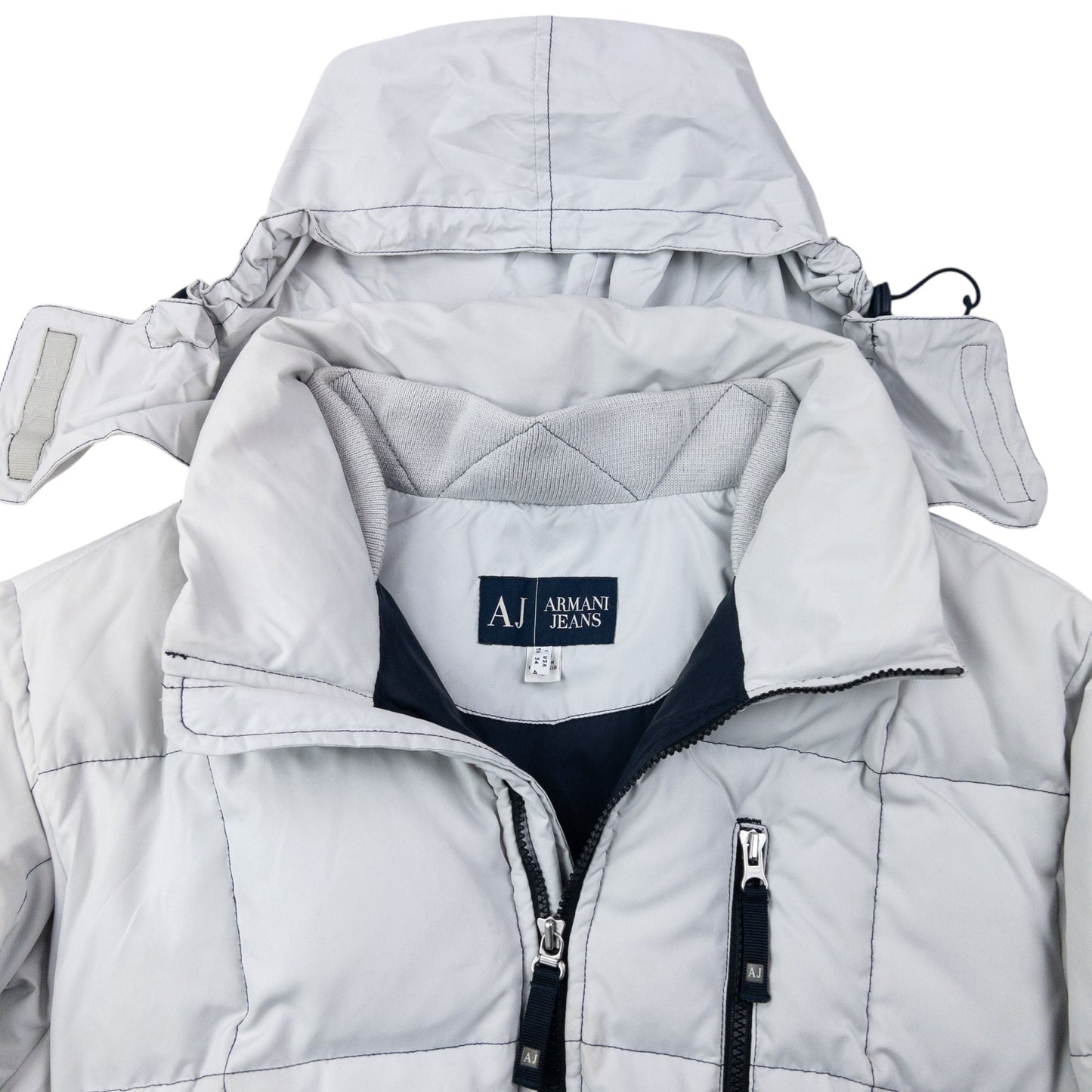 Vintage 2000s Armani Jeans Quilted Puffer Jacket Size M | Medium, Multicoloured