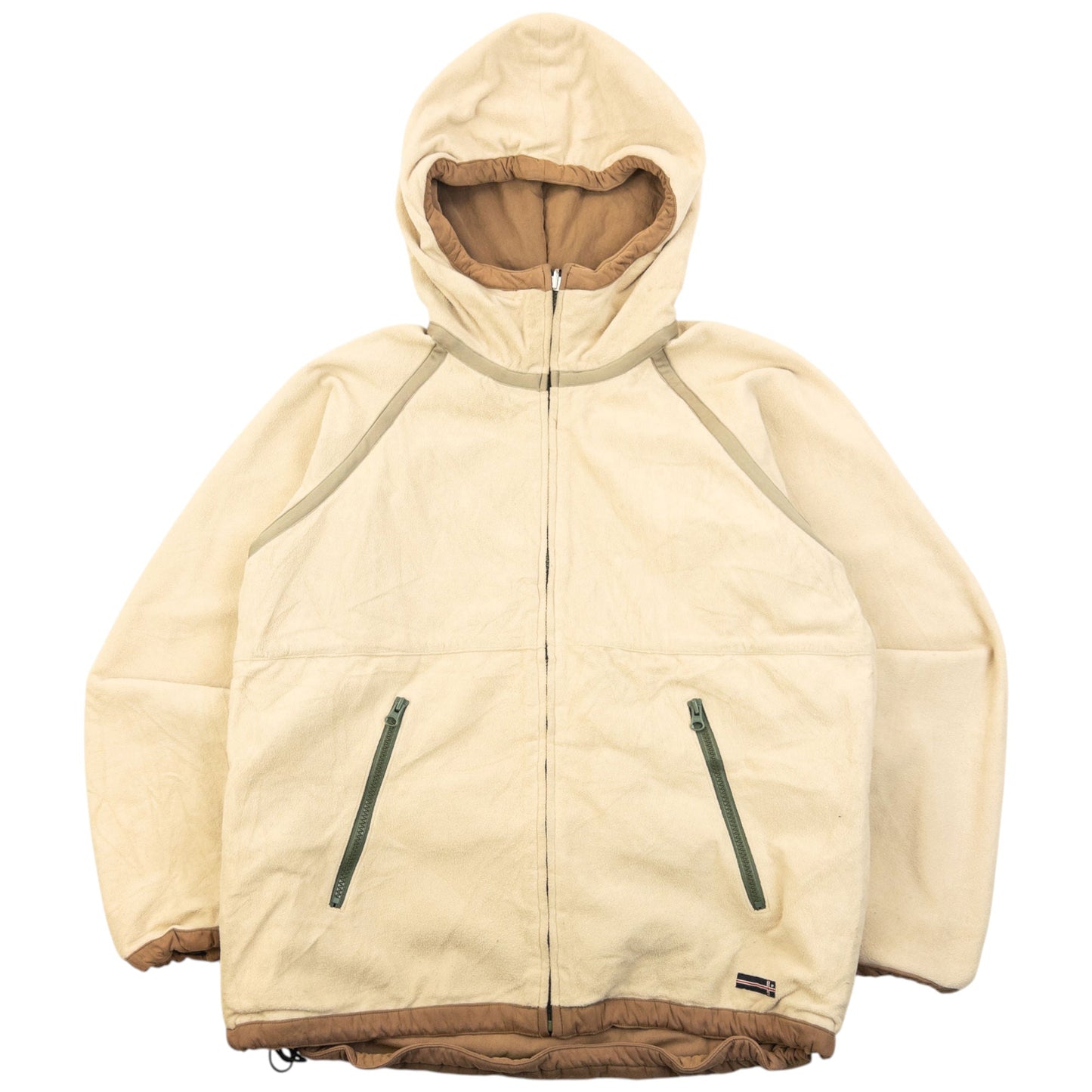 Vintage 2000s PPFM Reversible Zip Up Fleece Jacket Womens Size S | Small, Beige