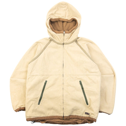 Vintage 2000s PPFM Reversible Zip Up Fleece Jacket Womens Size S | Small, Beige