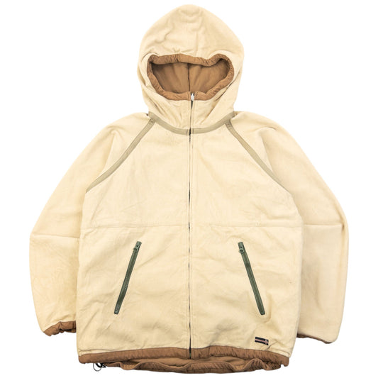 Vintage 2000s PPFM Reversible Zip Up Fleece Jacket Womens Size S | Small, Beige