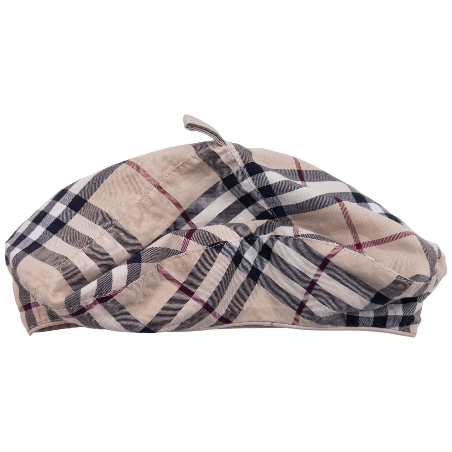 Vintage Burberry Nova Check Reversible Beret