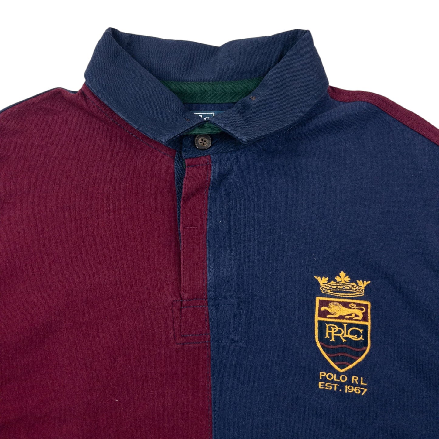 Vintage 90s Polo Ralph Lauren Long Sleeve Rugby Polo Shirt Size XL