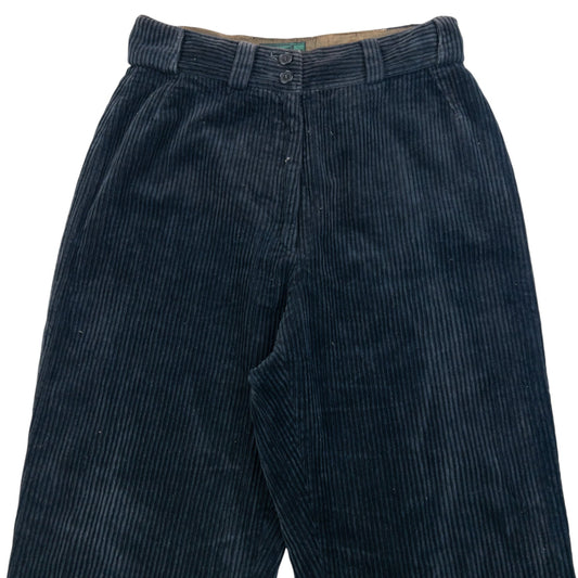 Vintage 80s Gaultier JUNIOR Corduroy Trousers Size W26 | W26, Black