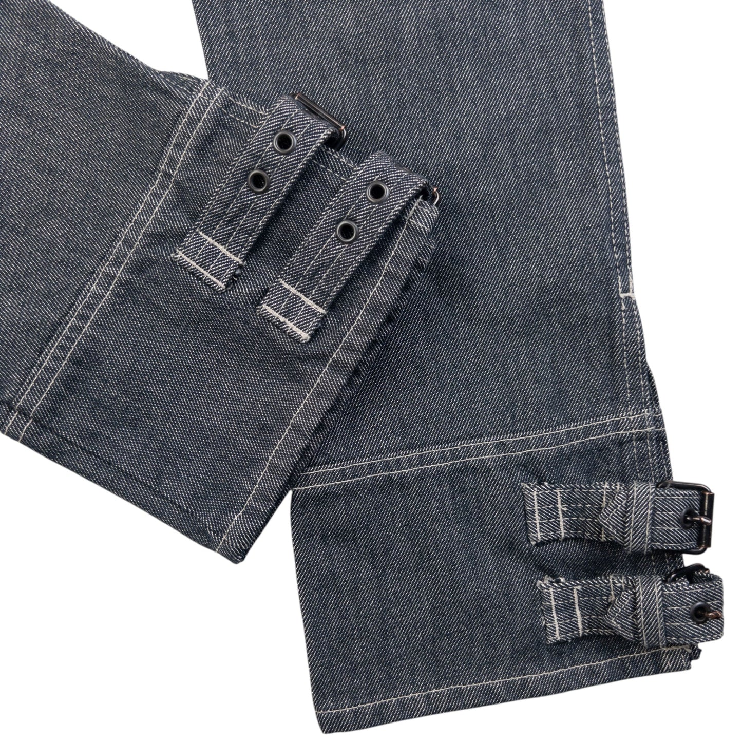 Vintage 90s Hysteric Glamour Buckle Cuff Denim Jeans Size W27 | W27, Grey