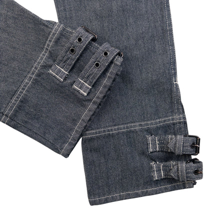 Vintage 90s Hysteric Glamour Buckle Cuff Denim Jeans Size W27 | W27, Grey